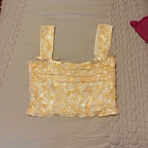 Beginning Boutique Yellow Vida Top